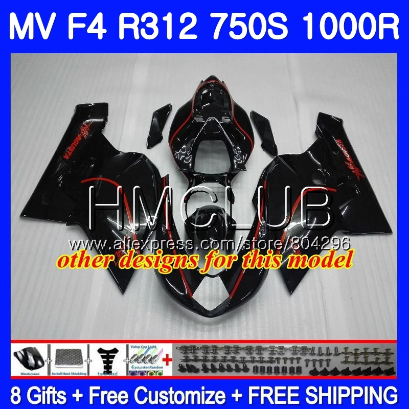 Комплект обтекателя Для MV Agusta F4 R312 750S 1000 R 750 1000CC 05 06 129HM.11 1000R 312 1078 1 + мА 2005 2006