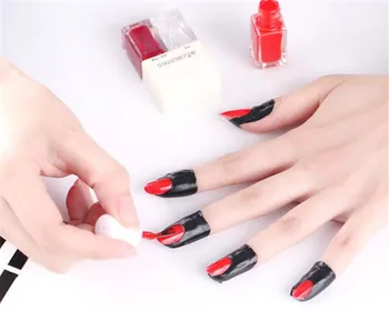 

New 500pcs U-shape Nail Form Guide Sticker Nail Polish Varnish Protector Stickers Manicure Tool Spill-proof Finger Cover