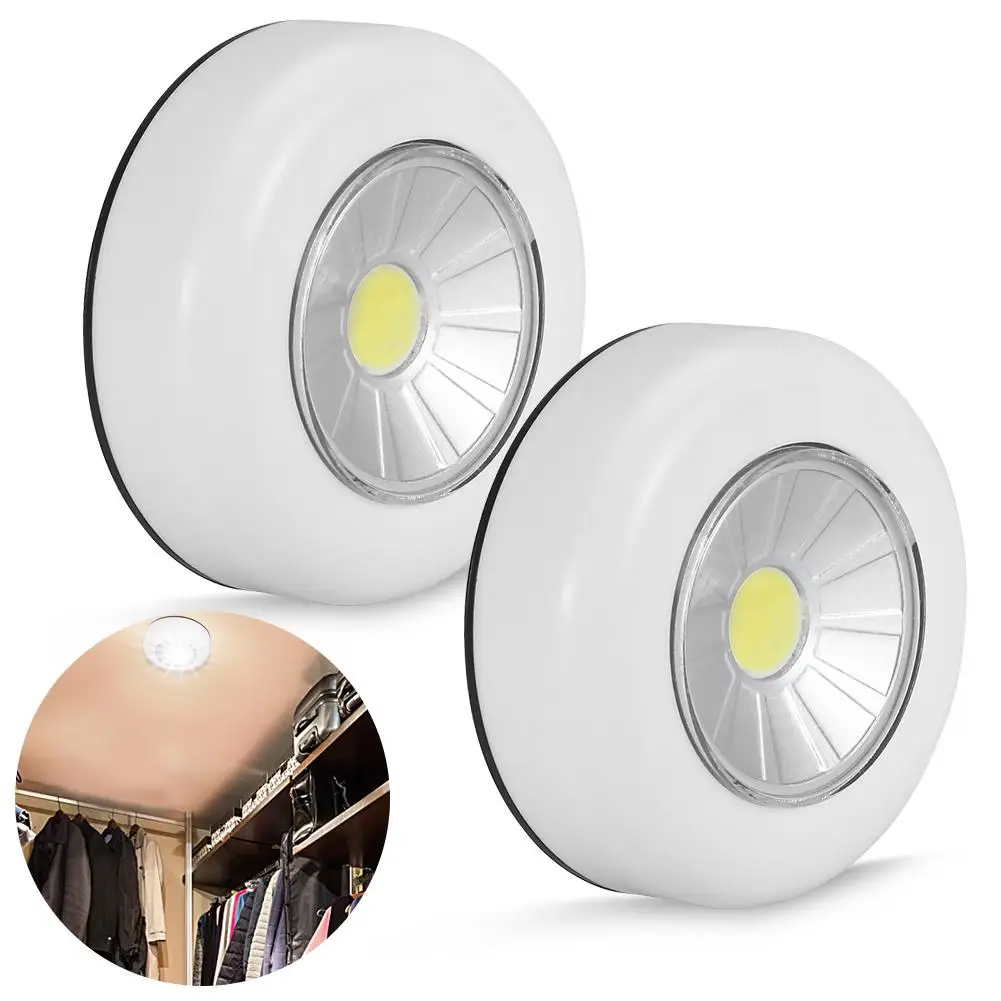 

2PCS High Bright COB Emergency Lamp Mini Night Light with Remote Control for Home Bedroom