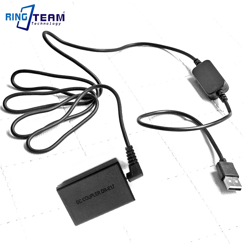 10X CA-PS700 ACK-E17 USB кабель + LP-E17 фиктивный аккумулятор DR-E17 DC муфта для цифровых камер