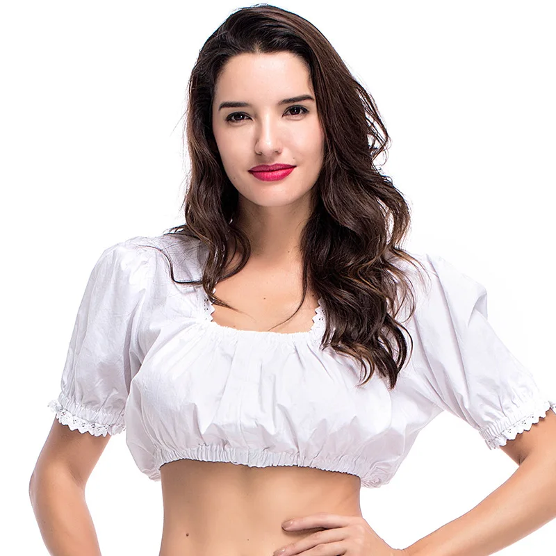 

Dirndl The Munich Oktoberfest Costume Germany Bavarian Traditional Underwear Blouse Cosplay Carnival Fancy Party