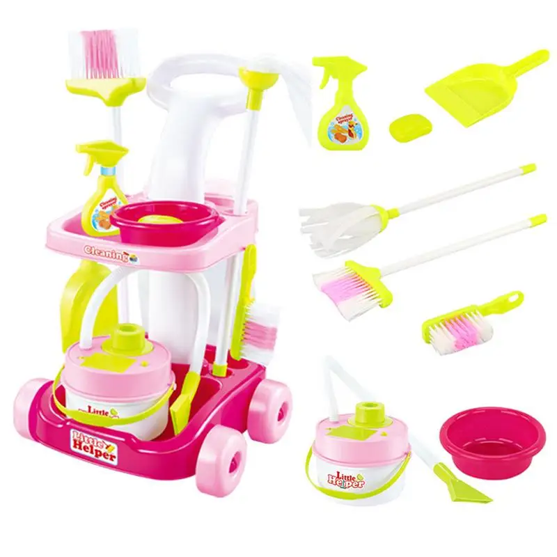 الطفل نتظاهر لعبة التعليمية محاكاة تنظيف أداة مجموعة مكنسة كهربائية دلو مدبرة ترولي أدوات التنظيف لعبة للأطفال الطفل نتظاهر لعبة التعليمية محاكاة تنظيف أداة مجموعة مكنسة كهربائية دلو مدبرة ترولي أدوات التنظيف لعبة للأطفال