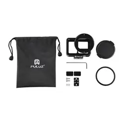 ULUZ для GoPro HERO7 silverwhite металлический корпус собака клетка с Детская безопасность рамки УФ объектив