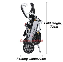 Free shipping lightweight Portable foldable travel could carry on airplane Aircraft electric wheelchair
