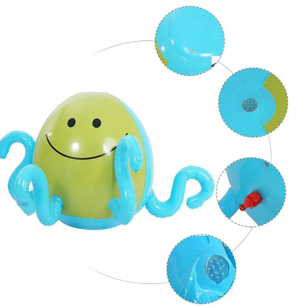 Летние детские надувные игрушки для мальчиков и девочек с водяным распылителем, садовые Портативные водные реактивные игрушки с осьминогом