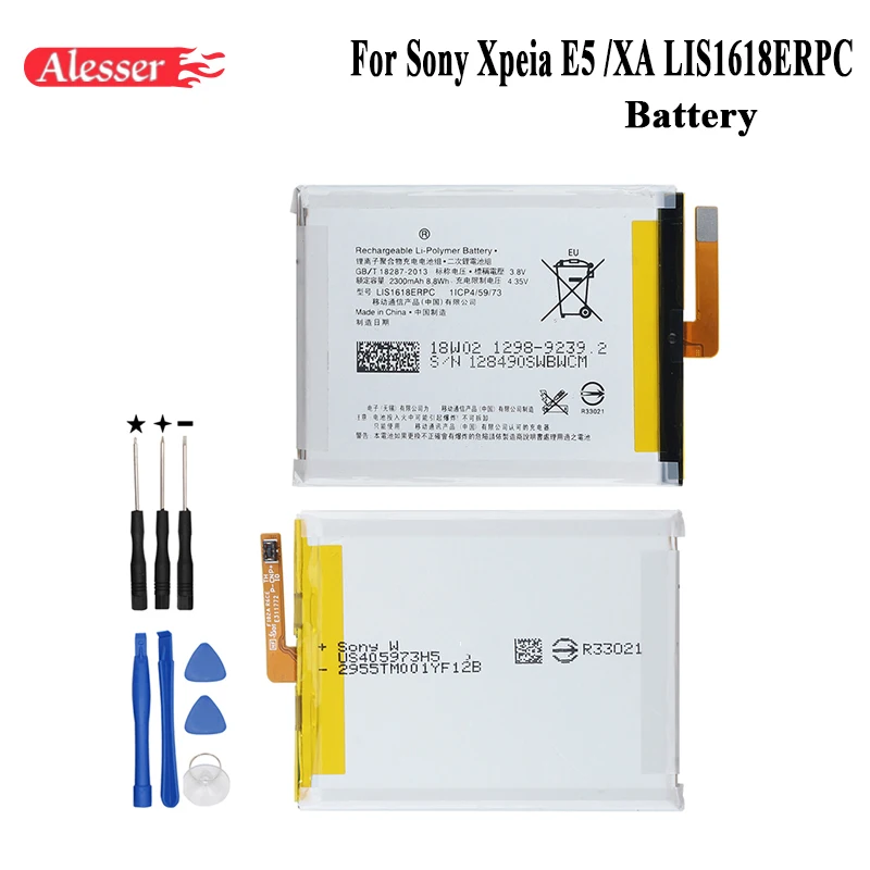 Alesser для sony Xperia XA F3111 F3112 E5 F3116 F3115 F3311 F3313 LIS1618ERPC Батарея 2300 мАч Новая замена