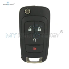 Remtekey OHT01060512 3 button with panic flip key shell for Chevrolet Equinox Sonic Trax 2010 2011 2012 2013 2014 2015 2016 2017 for chevrolet camaro bumblebee spoiler primer unpainted abs material 2010 2011 2012 2013 2014 2015