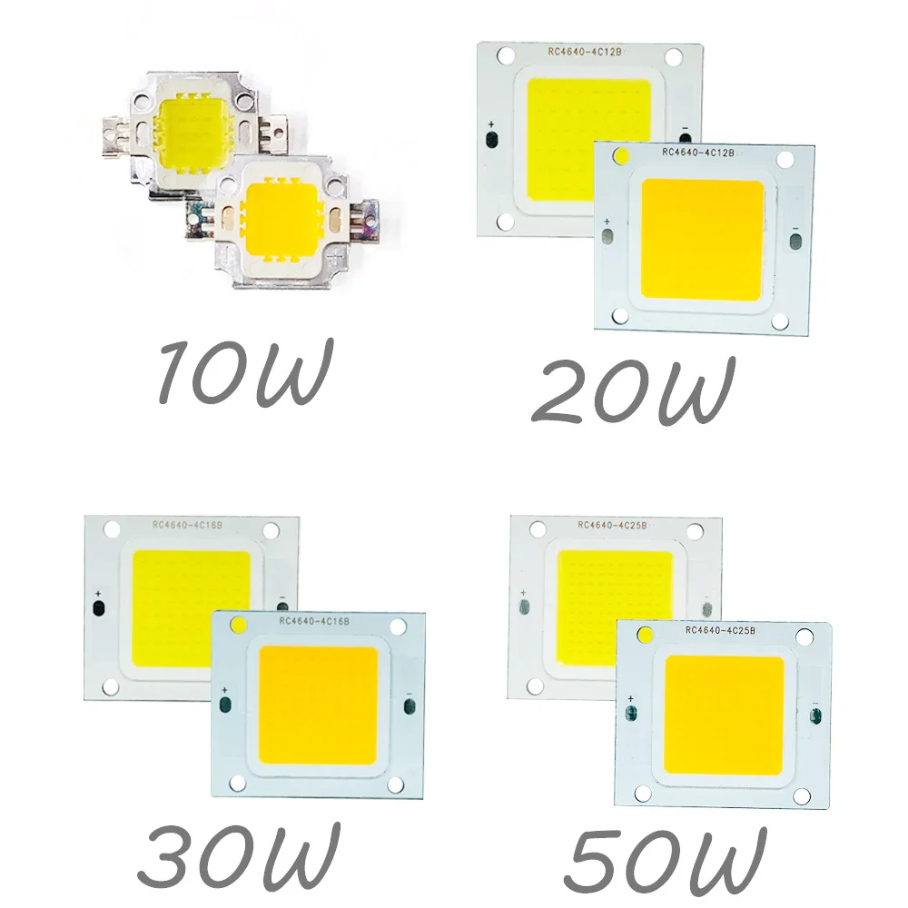 10 Lots High power 10W White Warm Light Bulb Lamp floodlight LED Chip Diode