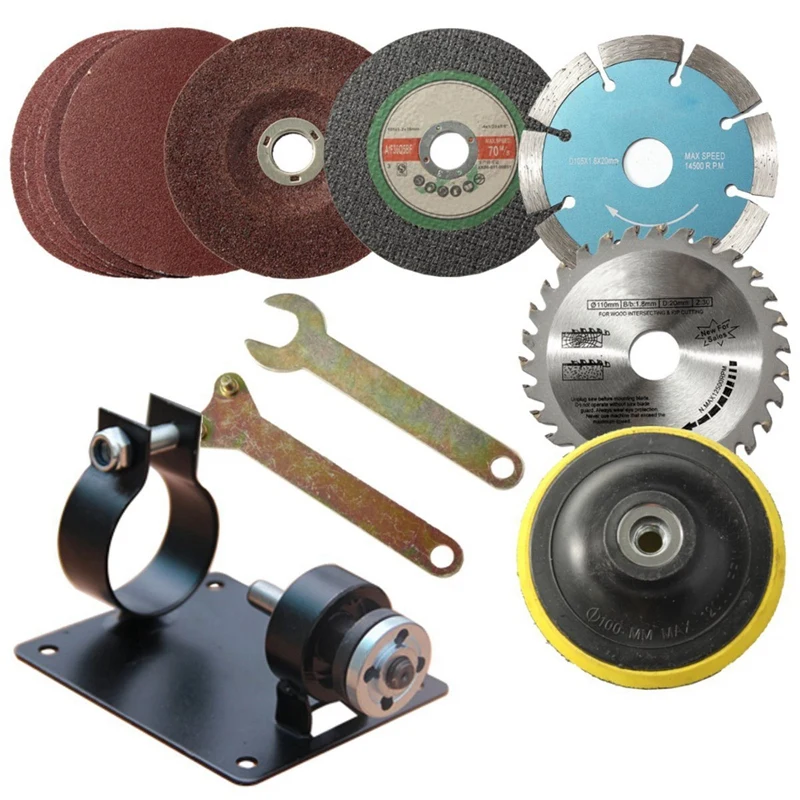 

13-Piece Electric Hand Drill Cutting And Polishing Grinding Seat Bracket Set For 23Mm Drill Bit