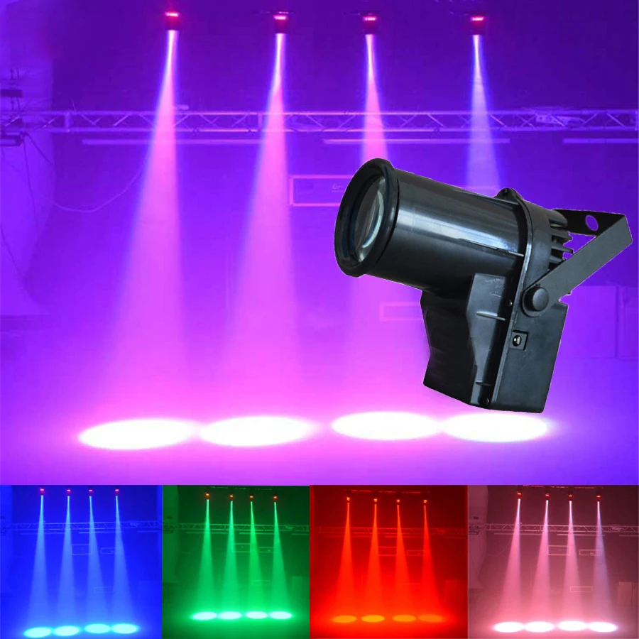 

1PCS 5W LED Beam Pinspot DJ Light Spotlight Super Bright Lamp Mirror Ball DJ Disco Effect Stage Lighting KTV Pub 45