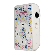 1-8GB Micro-SD TF поддерживает модный мини-клип пластиковый USB MP3 музыкальный медиаплеер