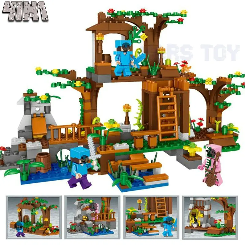 

HOT Sale Minecrafted Model Building Blocks Grove Compatible LegoINGly Figure Bricks Set Educational Toys for Children Gift