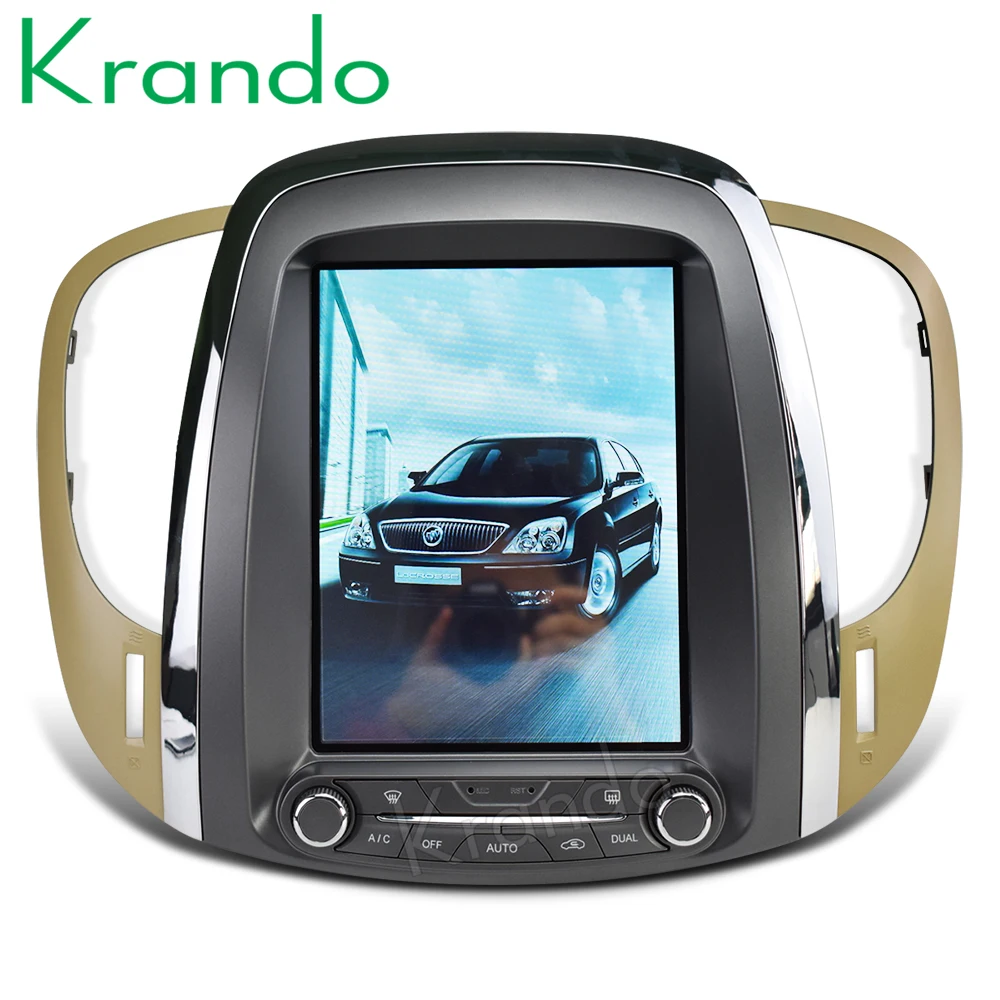 

Krando Android 8.1 10.4" Tesla Vertical touch screen car dvd radio player for BUICK LACROSS 2009-2012 gps navigation system