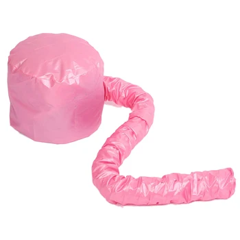

Best Easy Use Hair perm hair dryer nursing dye hair modelling warm air drying treatment cap home safer than electric cap(pink)