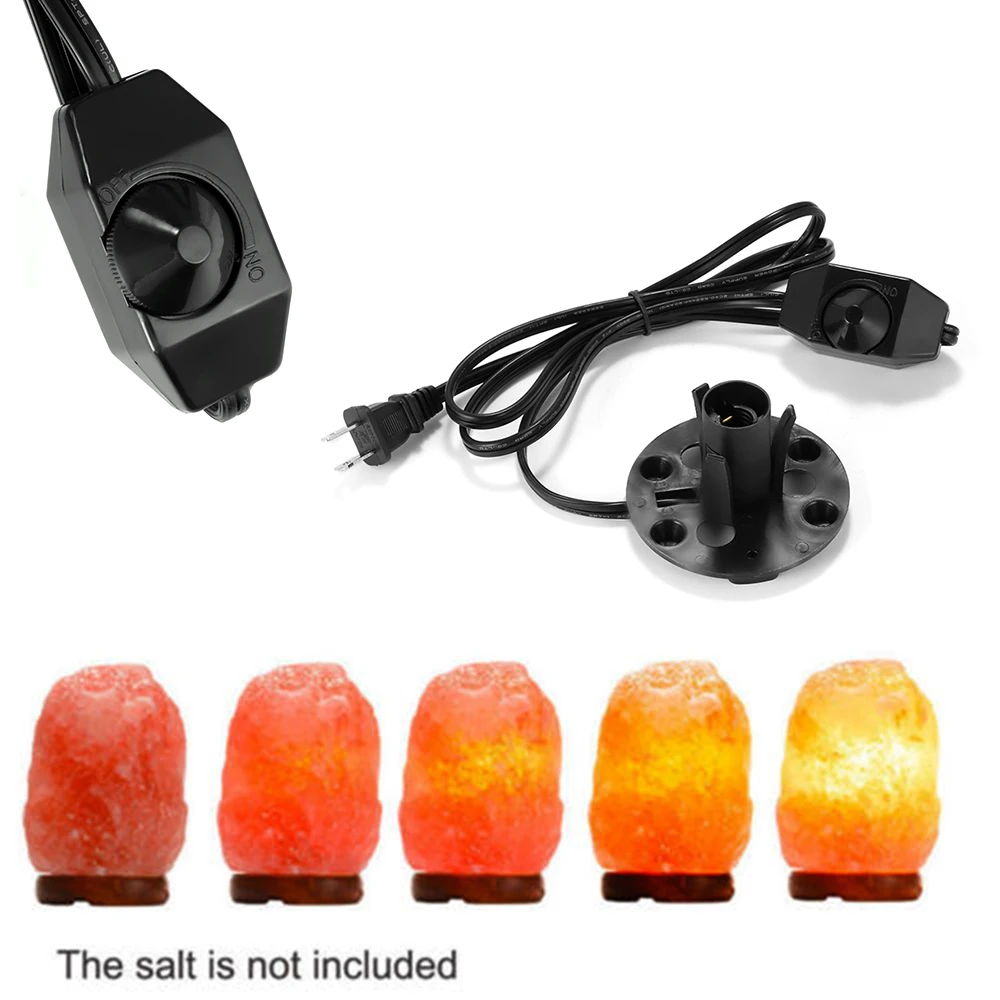 Himalayan Salt Lamp Electric Power Dimmer Cable Cord Switch E12 Socket