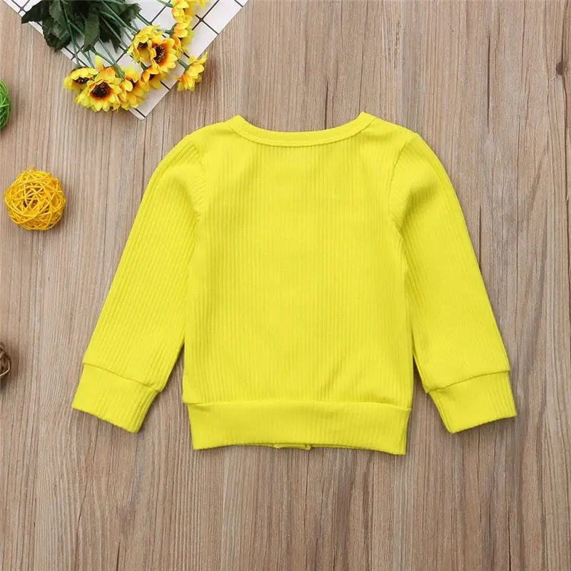Модный трикотажный кардиган Emmababy с длинными рукавами для новорожденных и