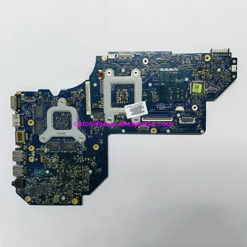 حقيقية 698399-501 QCL50 LA-8711P w HD7670M/2 GB GPU اللوحة المحمول اللوحة الأم ل HP الحسد M6 سلسلة الكمبيوتر الدفتري