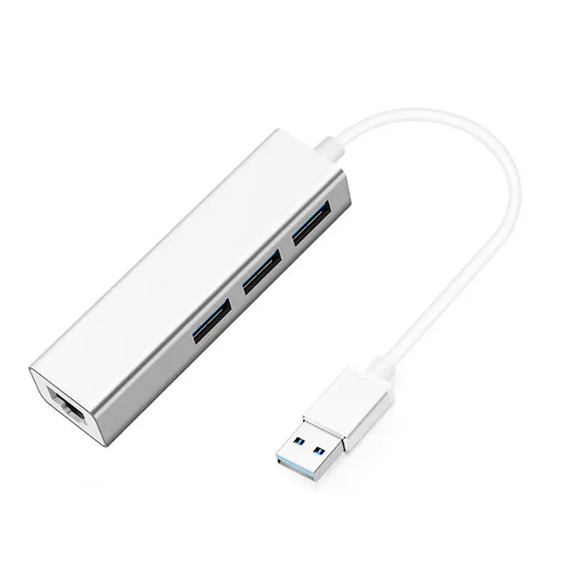 AAAJ 3 Port USB 0 концентратор с Ethernet Поддержка RJ45 10/100/1000 Мбит/с сетевой совместим iMac