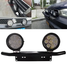 JXLCLYL автомобильный Bull БАР передний бампер Номерной Знак Кронштейн Рабочий светильник держатель черный