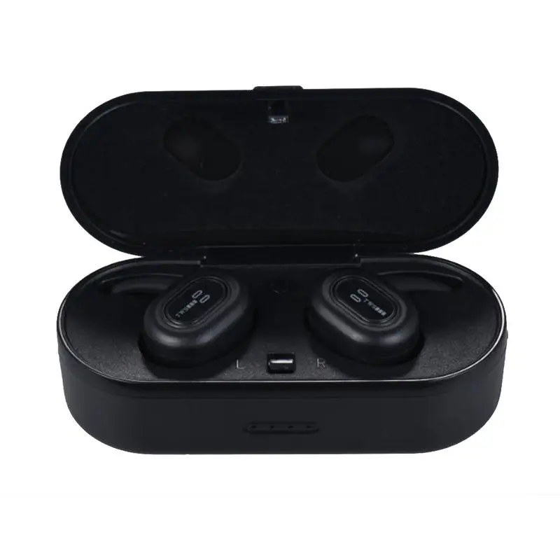 

Mini Waterproof Bluetooth Earphones Handsfree Noise Reduction Binaural Wireless Smart Voice Prompt Sports Music Earphones