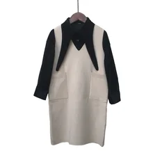 Детский сарафан осень г., новое платье-майка для девочек платье с v-образным вырезом для малышей платье принцессы без рукавов для малышей Детское платье для девочек#3945