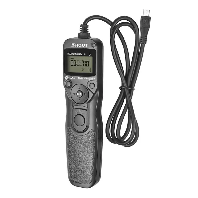 RR-90 LCD Timer Remote Control Shutter Release for Fujifilm X-T1/X-A1/X-M1 Long-distance camera timing shutter Line | Электроника