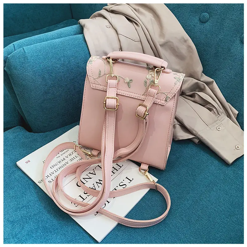 MARFUNY модный школьный рюкзак для девочек-подростков, Высококачественная кожаная женская сумка на плечо, рюкзак с цветочной вышивкой, дизайнерский рюкзак