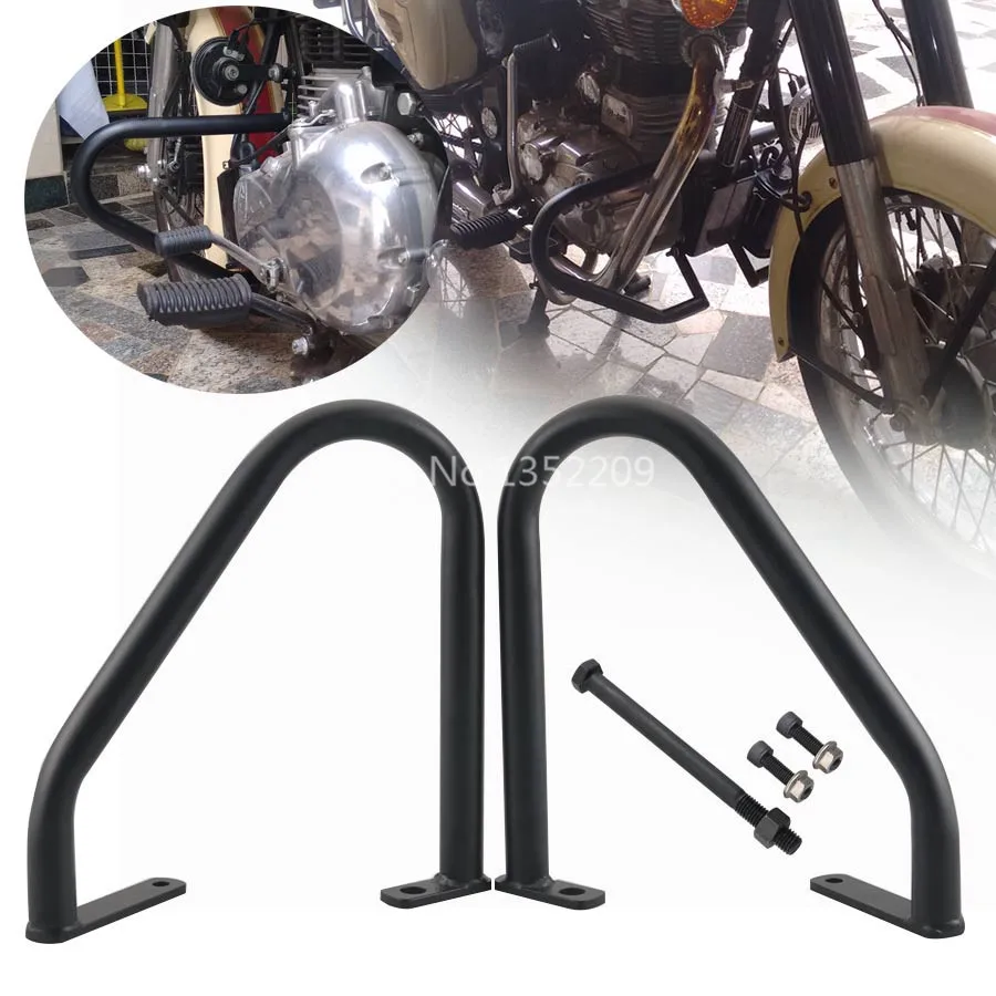 Универсальный комплект для защиты двигателя подходит Royal Enfield Classic 500 Pegasus Stealth Black