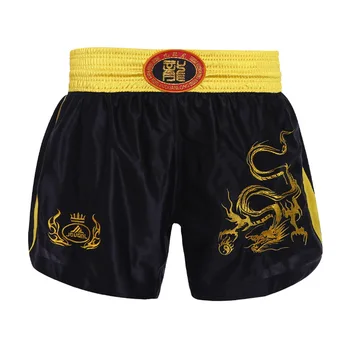 

Children Muay Thai Shorts Kick Boxing Shorts Kids Fight Trunks Mma Combat Sport Pants Gym Training Boxe Thai Kickboxing