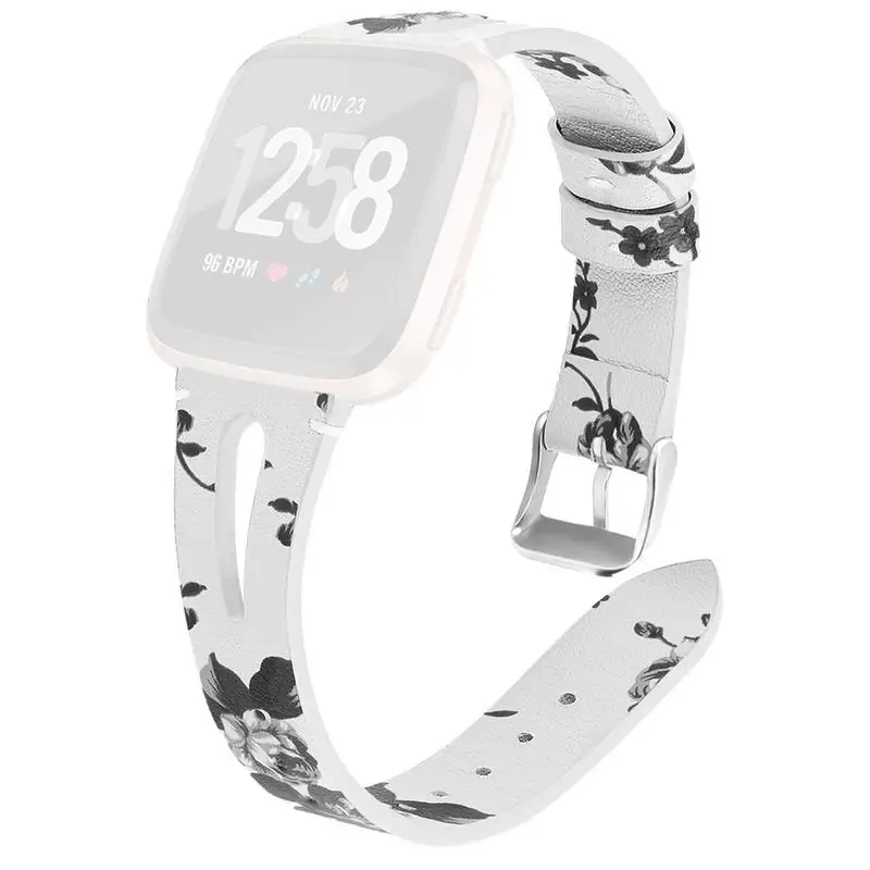 2019 New Fashion Match Replacement Watch Band Leather Wrist Watchband Strap Bracelet Belt For Fitbit Versa Smart Watch Wristband