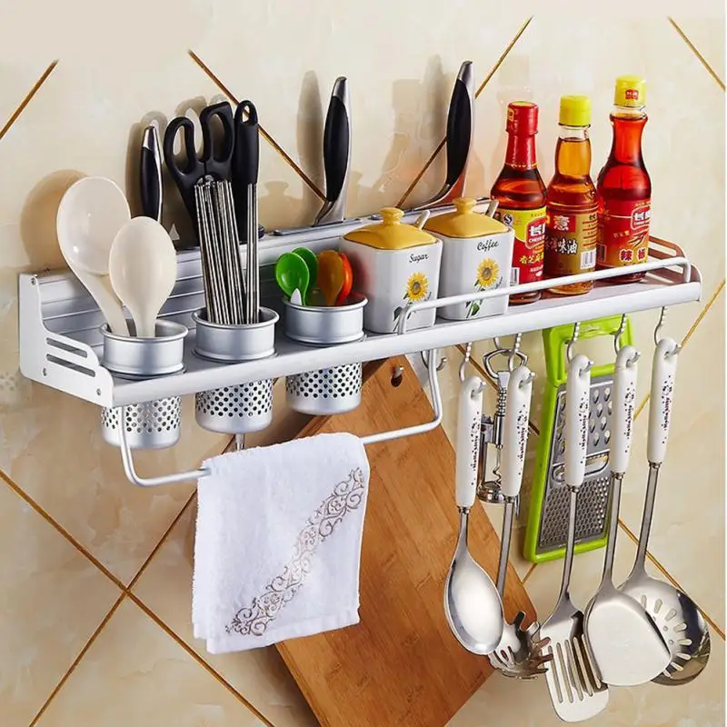 Buy Aluminum Kitchen Shelf Rack Cooking Utensil Tools