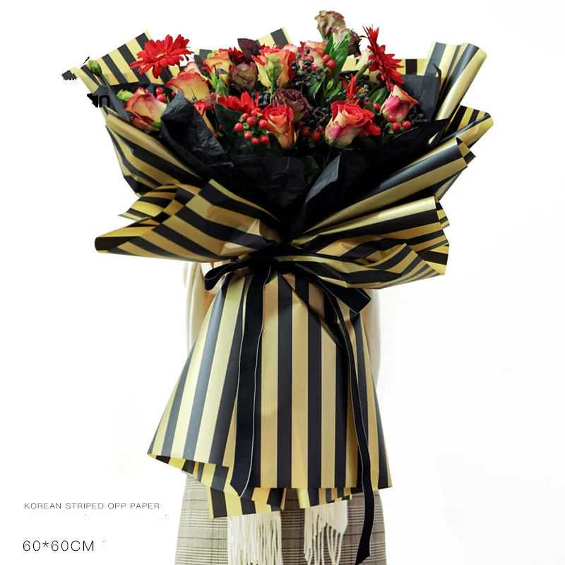 Happy Birthday Bronzing Satin Ribbon, Flower Bouquet, Gift Decoration, Cake  Baking, 45 Yard