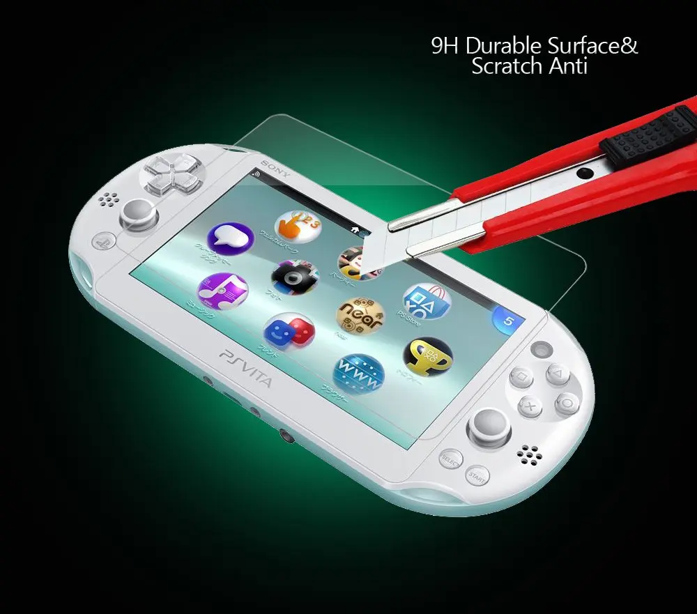 PS Vita 2000 закаленное стекло для переднего экрана и HD Прозрачная ПЭТ пленка Защитные