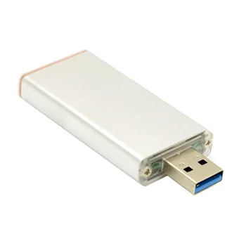 

Xiwai 42mm NGFF M2 2 Lane SSD to USB 3.0 External PCBA Conveter Adapter Card Flash Disk Type with Silver Case