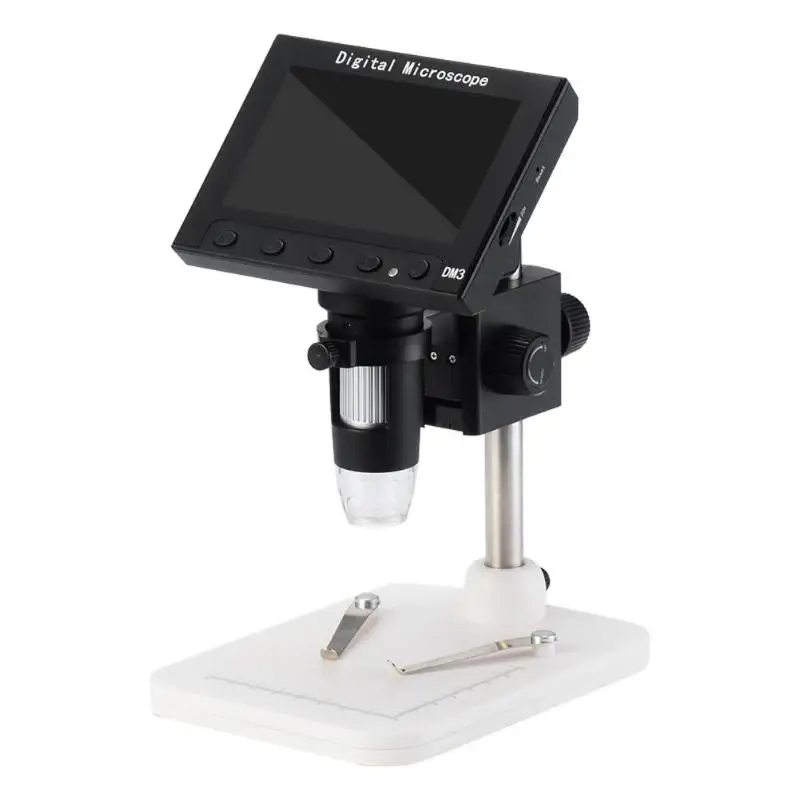 

4.3inch Color LCD 1000X Desktop 8LED Digital MicroScope 5MP Camera 1080P HD with Stand