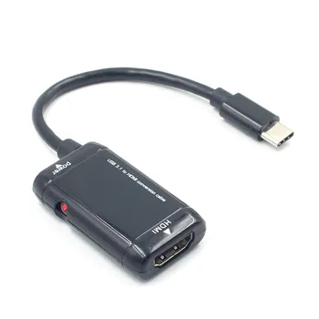 

5PCS USB-C Type C to HDMI Adapter USB 3.1 Cable For MHL Android Phone Tablet LOT BT 12cm Length