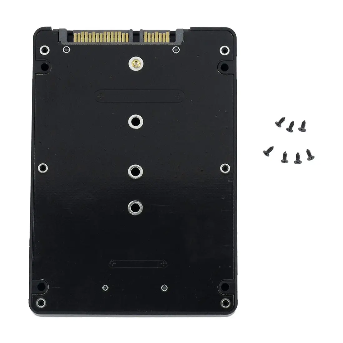 

Black B + M key Socket 2 M.2 NGFF (SATA) SSD to 2.5 SATA Adapter Card with Case