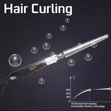65 W 110 V-240 V Плойка для профессиональной завивки волос бигуди светодиодный щипцы для завивки Керамика Инструменты для укладки волос щипцы для волос Температура управление 21-30 мм
