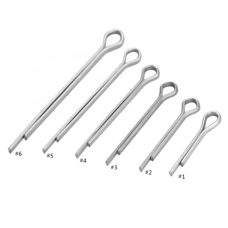 

50pcs 4mm GB Standard Galvanization Cotter Pin Pins Bolt Screw Split Pins Hardware Tool Set