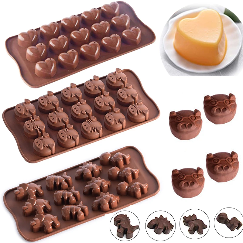 

3D Mold Cake Mold Kitchen Supplies Fondant Non-stick Hot Sale Jelly 1PC Chocolate DIY Baking Tools Candy Mold Silicone