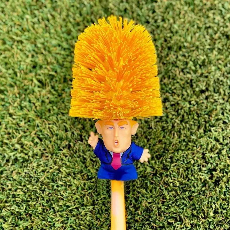

Make toilet great again Handheld Home Cleaning Tool Toilet Brush Presidential 1pc Roll Paper Donald Trump Style toilet accessory
