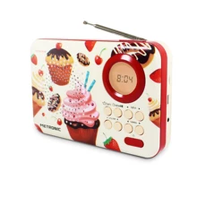 Metronic 477219-радио FM MP3 «капкейк» con Тома USB/Micro SD, Тома jack y funcion показывают уровень температуры