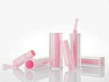 

100 pcs Square empty pink lipstick tube with string empty lip stick container