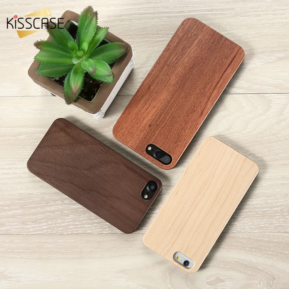 KISSCASE 100% настоящий Деревянный чехол для Apple iPhone X XR XS MAX 5 5S SE деревянный