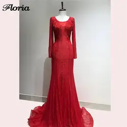 Блестящие арабский Модное вечернее платье для свадьбы турецкий вечерние платья Abendkleider рукава платье выпускного вечера Robe de soiree