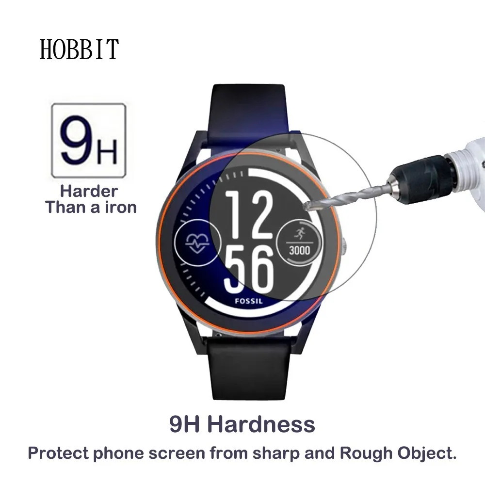 2 упаковки для Fossil Q Control Gen 3 0 мм 2.5D закругленные края 9H прозрачное закаленное