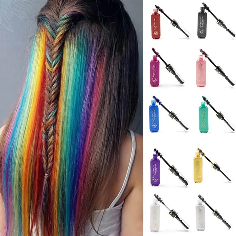 New Temporary Color Hair Dye Mascara Non-toxic Hair Mix Color Dyeing Salon Stick Hair Care Products