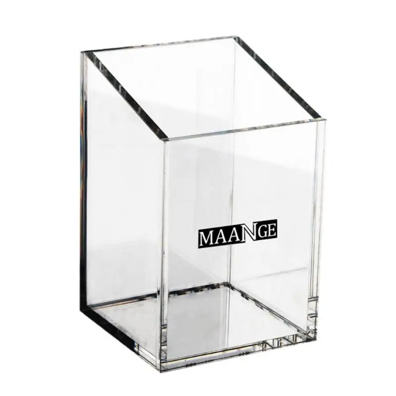 

Makeup Brushes Holder Make Up Brush Pen Holder Cosmetic Tool Organizer Empty Portable Acrylic Transparent Container