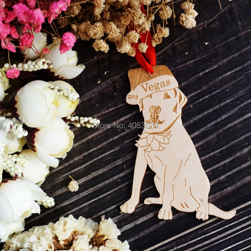

Лабрадор персонализированное Рождественское украшение, желтый Лаб, индивидуальный подарок для любителей собак, подарок на память о домашних животных, для первого щенка