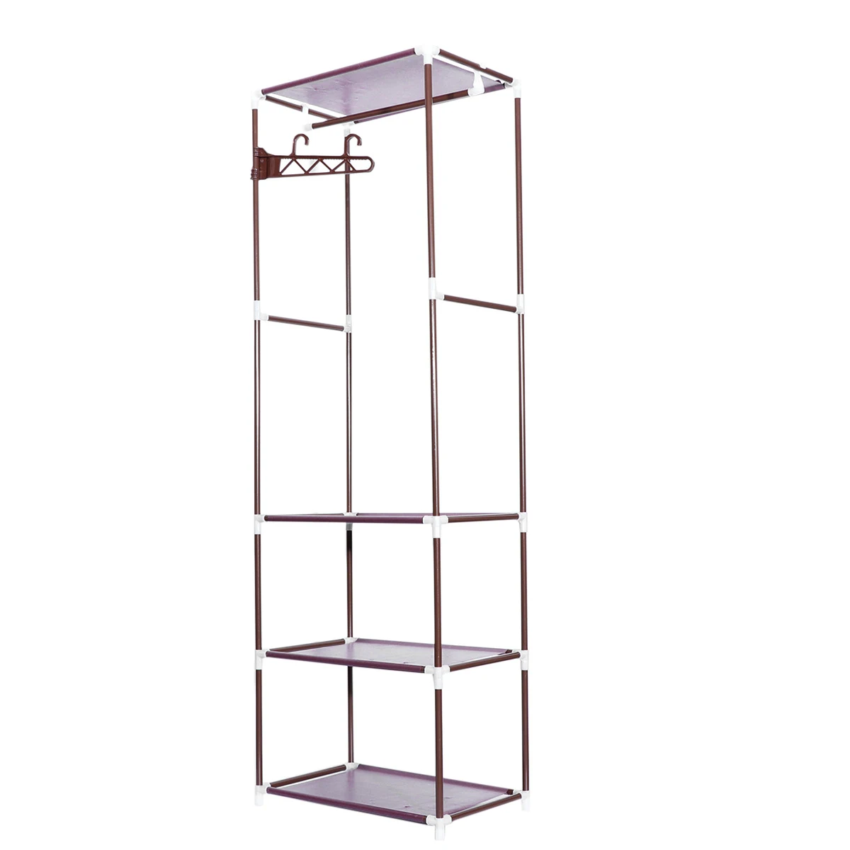 

1pc Portable Clothes Rack Organizer Bedroom Floor-standing Shelf Garment Clothing Coat Rack Storage Stand